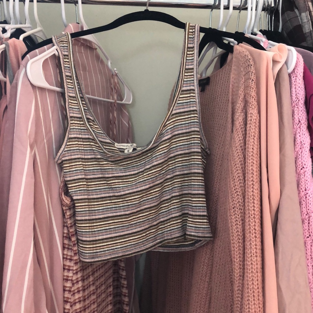 Striped crop top from Express